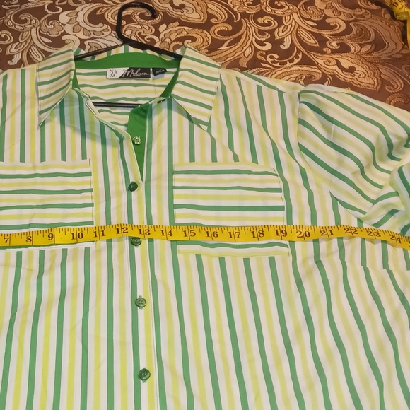 NY&C NWT Madison Green/Yellow/White Shirt XXL - Picture 10 of 14